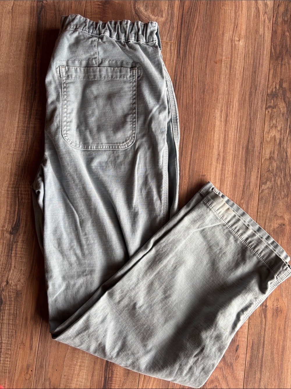 Anthropologie Pilcro Pull On Utility Pants in Iris Blue Size Medium - Picture 3 of 4